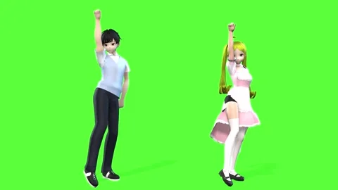 High-Resolution Anime Teens Dance Performance Stock Footage 319535455