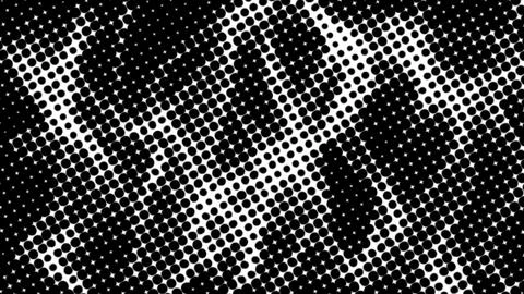 High-Resolution Black and White Halftone Dot Pattern with Shadow Effect イラスト素材