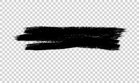High-resolution black ink brush stroke. Stock Illustration
