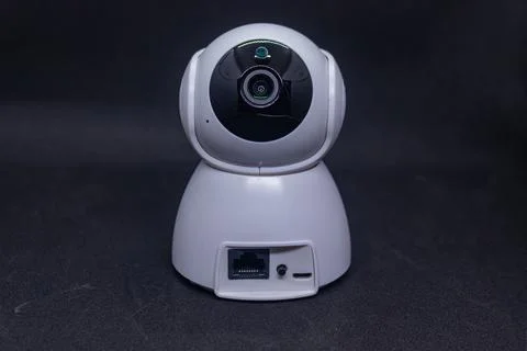 High-resolution CCTV camera with infrared sensor Stock Photos
