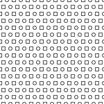 High Resolution Circle and Rectangle Pattern 스톡 일러스트