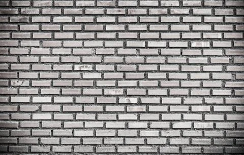 High resolution clean monochrome pattern of brick wall Stock Photos