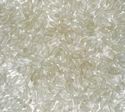 High resolution close-up background of white rice variety 스톡 사진