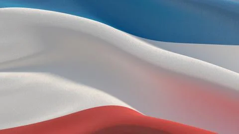 High resolution close-up flag of Crimea. 3D illustration. Illustrazione stock