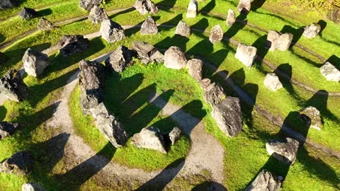 "High-Resolution Drone Footage of the Unique Geological Touchstone Maze  Stock Footage 330667632