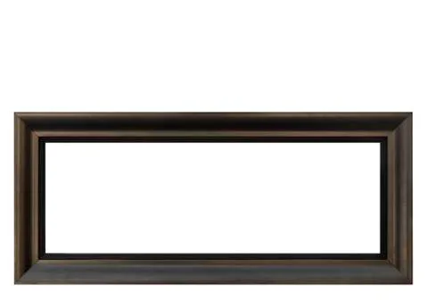 High resolution empty frame isolated on white background Stock-Fotos