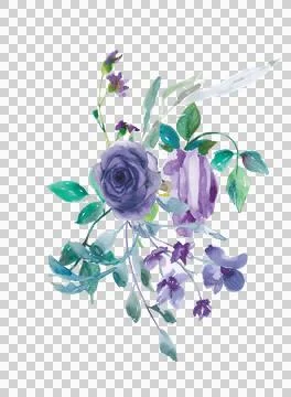 High-Resolution Flowers, Trees, and Natural Elements 스톡 일러스트