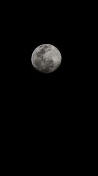 High Resolution Full Moon Isolated on Dark Background Fotos de archivo