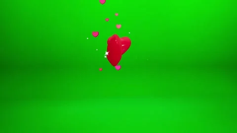 High-Resolution Glowing Heart Abstract Animation Stock Footage 319002345