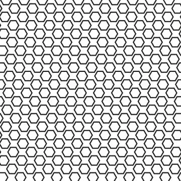 High Resolution Hexagon Pattern Stock Illustration