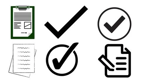 High resolution icon packs on white background, black icons on white Stock Illustration