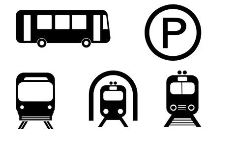 High resolution icon packs on white background, black icons on white Stock Illustration