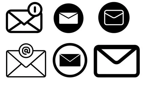 High resolution icon packs on white background, black icons on white 스톡 일러스트