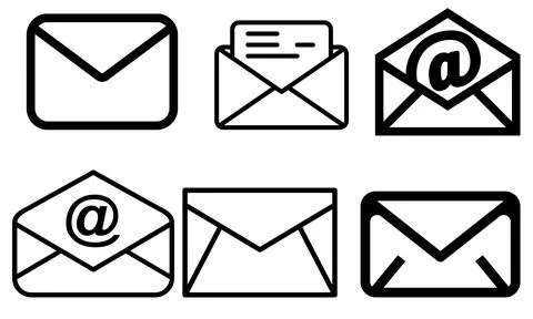 High resolution icon packs on white background, black icons on white Stock Illustration