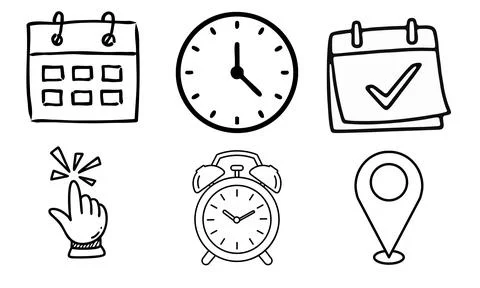 High resolution icon packs on white background, black icons on white Stock Illustration