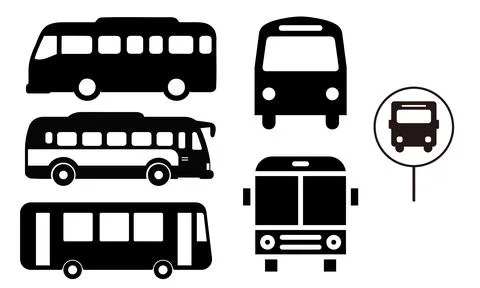 High resolution icon packs on white background, black icons on white Stock Illustration