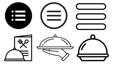 High resolution icon packs on white background, black icons on white Stock Illustration