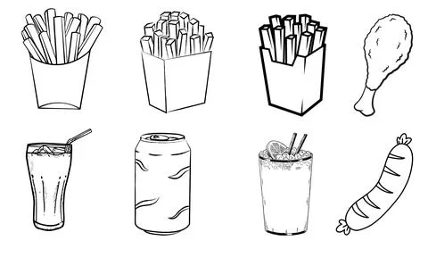 High resolution icon packs on white background, black icons on white Stock Illustration