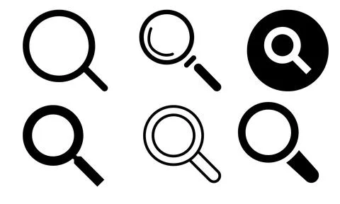 High resolution icon packs on white background, black icons on white Stock Illustration