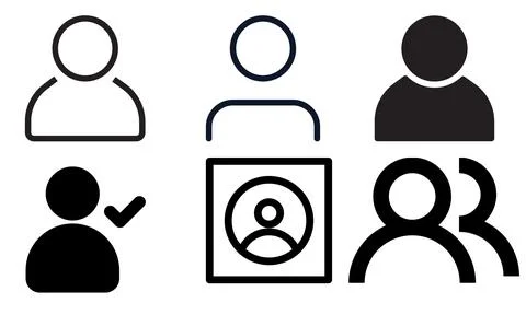 High resolution icon packs on white background, black icons on white Stock Illustration