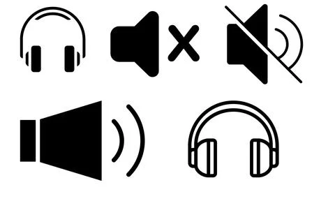 High resolution icon packs on white background, black icons on white Stock Illustration