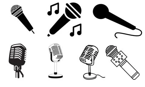 High resolution icon packs on white background, black icons on white Stock Illustration