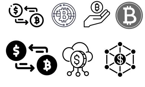 High resolution icon packs on white background, black icons on white 스톡 일러스트