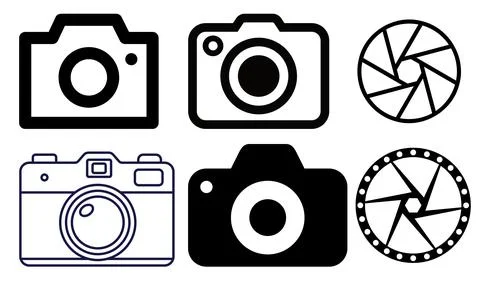 High resolution icon packs on white background, black icons on white Stock Illustration