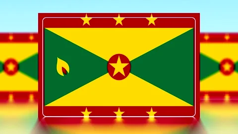A high resolution illustration featuring the national flag of Grenada country Video stock 343642294
