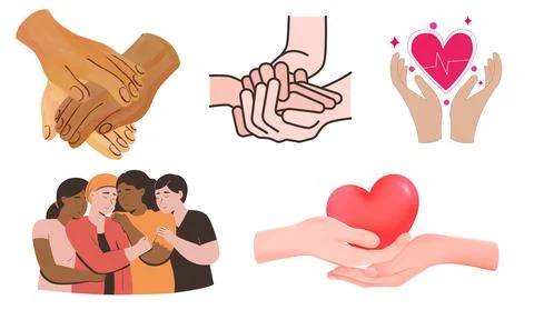 High resolution illustration pack of handshake on white background Stock Illustration