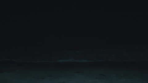 High resolution image of dark ocean waves at night, capturing the seas powerful Stock Footage 278089150