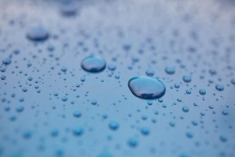 High-resolution image showcasing water droplets on a smooth surface, perfect  Stock Photos