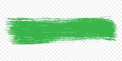 High-resolution isolated green paint brush stroke. Stock Illustration
