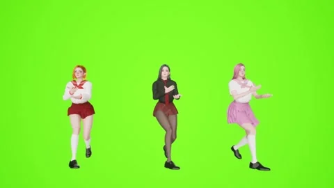 High-Resolution K-pop Uniform Dance Sequence Stock Footage 319003914