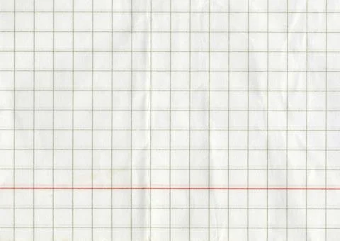 High resolution large image of a white uncoated checkered graph paper scan wr Stock Photos