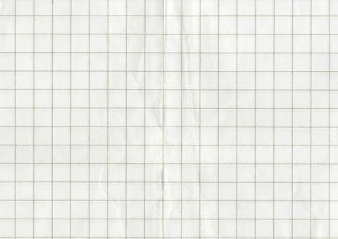 High resolution large image of a white uncoated checkered graph paper scan wr Stock Photos
