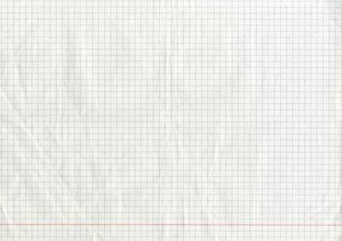 High resolution large image of a white uncoated checkered graph paper scan wr Stock Photos