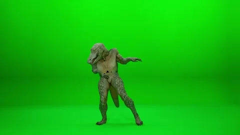 High-Resolution Lizard Monster Movement Loop Stock Footage 320993646