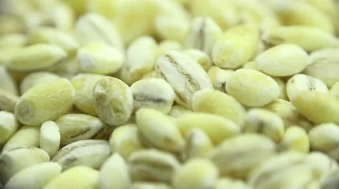 High Resolution Macro of Dry Pearl Barley Grain. Motorized Dolly Shot. 4K UltraH Vídeos de archivo 49175319