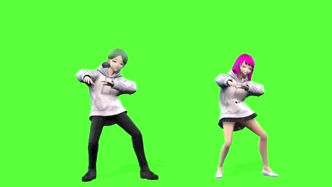 High-Resolution Manga Character Dance Sequence Видео 320598965