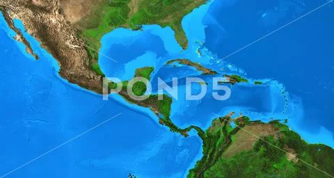 High Resolution Physical Map Of Central America And The Caribbean High Resolution Physical Map Central Illustration 153055532 Iconl