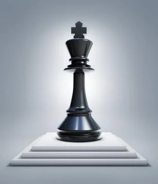 High resolution rendering of a chess king on top of stairs イラスト素材