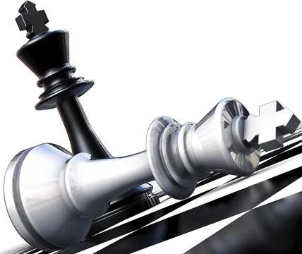 High resolution rendering of a chess winning concept 스톡 일러스트