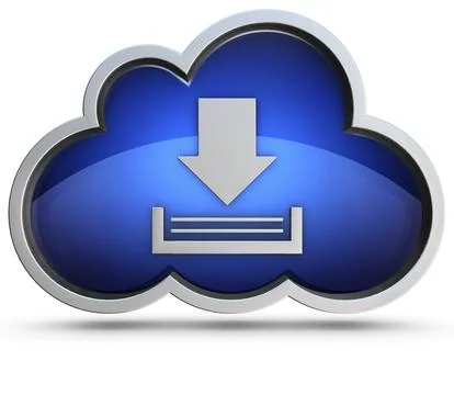 High resolution rendering of a cloud computing concept Stock Illustration