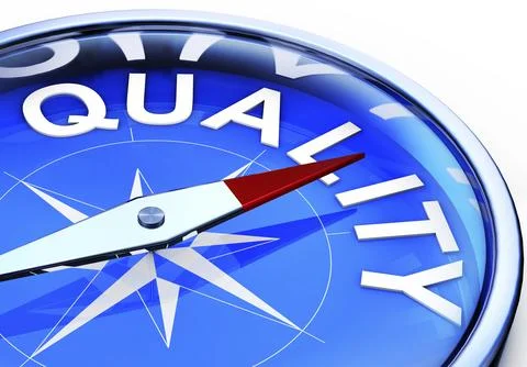 High resolution rendering of a compass with a quality icon Illustrazione stock