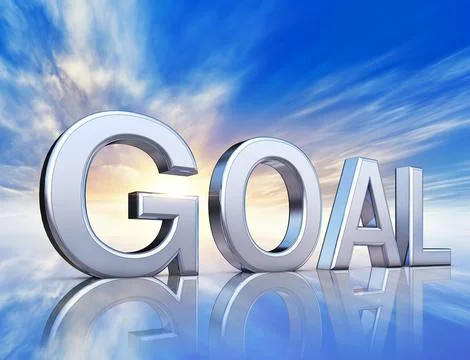 High resolution rendering of a goal icon Stock Illustration