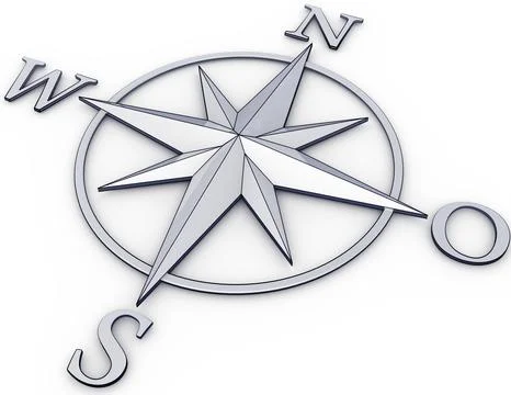 High resolution rendering of a navigation concept Illustrazione stock