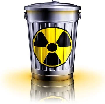 High resolution rendering of nuclear waste Stock-Illustration