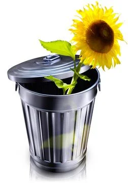 High resolution rendering of a recycling concept Illustrazione stock