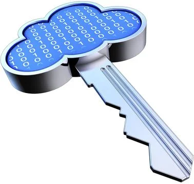 High resolution rendering of a safety cloud computing concept Illustrazione stock